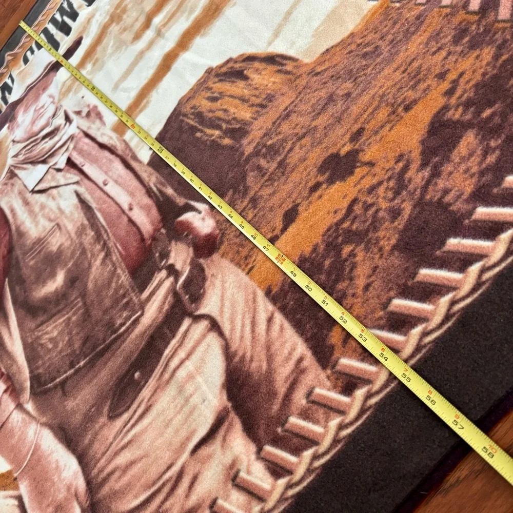John Wayne American Cowboy Fleece Throw Lap Blanket Wayne Enterprises Western